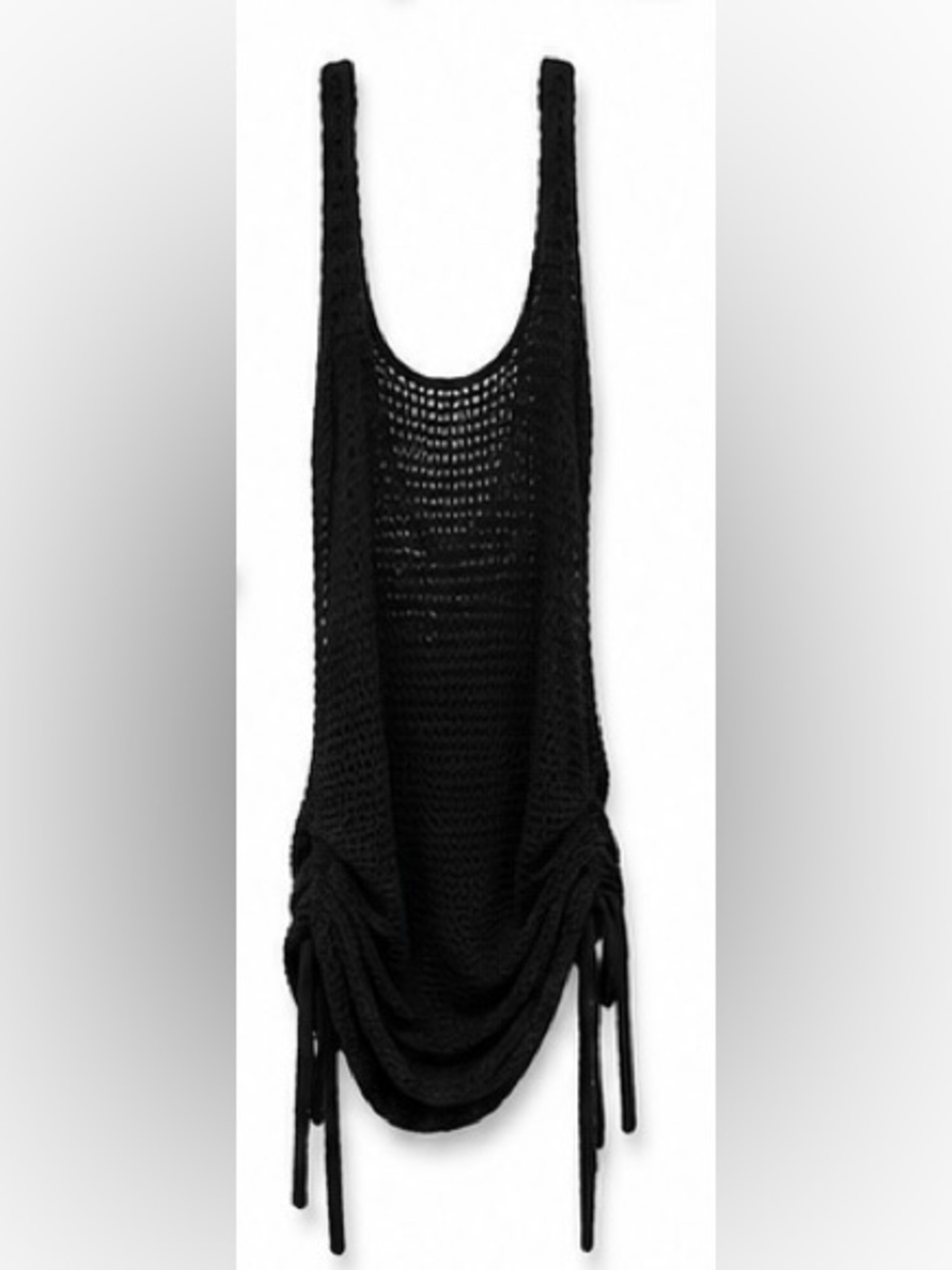 Black Knit Scoop Neck Women’s Dress